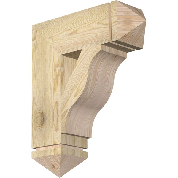 Ekena Millwork Funston Arts & Crafts Rough Sawn Bracket, Douglas Fir, 6"W x 20"D x 24"H BKT06X20X24FST03RDF - main